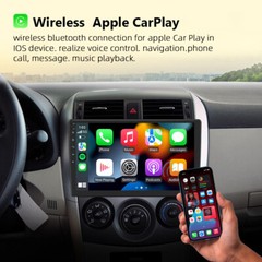 Android 10in 2 Din Touch Screen Car Stereo Radio Bluetooth WIFI Wireless Carplay