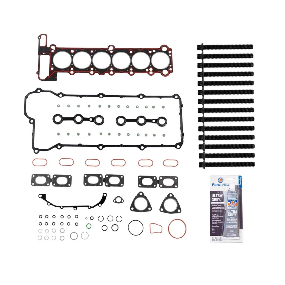 CPWK516 Head Gasket Set Bolt Kit Fits: 93-95 BMW 325I 325IS 525I 2.5L L6 DOHC…