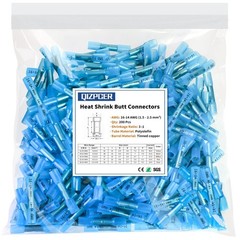 Heat Shrink Butt Splice Wire Connector Insulated Waterproof Crimp Terminals kits