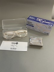 weariq smart glasses Beige Glossy Frame