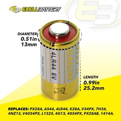 6x Alkaline 6V Battery Compatible With 4LR44 L1325 4AG13 For Electronic Locks