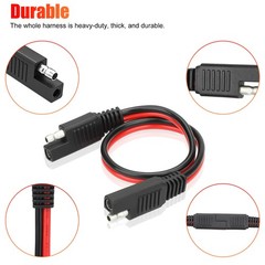 5PCS 14 Gauge 12″ Power Connectors Cable 2 Pin Quick Disconnect Polarized Wire