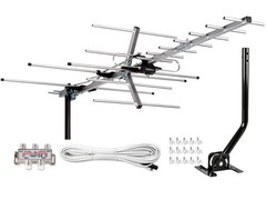 [Newest 2020] Five Star Yagi Satellite HD TV Antenna up to 200 Mile Range, Attic