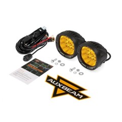 AUXBEAM 4″ 90W Amber LED Work Light Bar 4WD Offroad Flood Pods Fog Driving Lamps