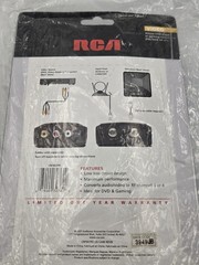 RCA Compact RF Modulator Allows DVD Player Or Gaming Consoles To Connect To TV