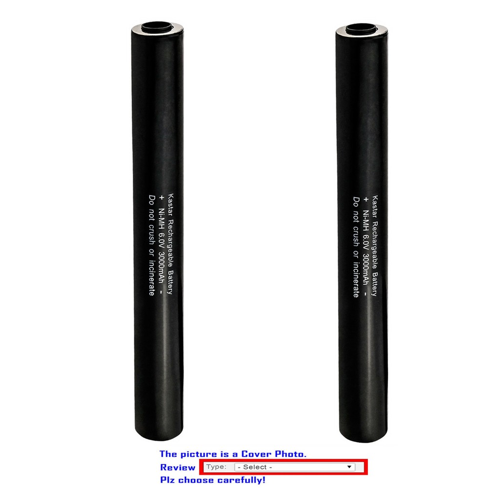 Kastar Ni-MH 6.0V 3000mAh Battery for Streamlight 77175 9926J 20175 Flashlight