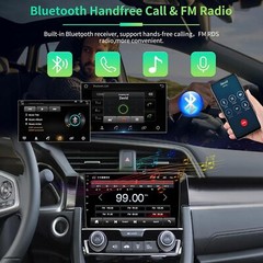 Android 13 Car Stereo Radio GPS WiFi Apple CarPlay For Honda Civic 2016-2021 64G