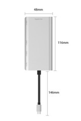 USB 3.0 HUB SD Card Reader Gigabit Ethernet Video Converter Adapter PC Laptop