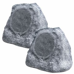 6.5″ Outdoor Rock Speaker Pair 150W Weather Resistant Brown, Grey or Slate RS670