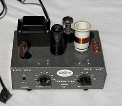AMECO® AC-1 CW transmitter-FINISHED REPLICA Black Knobs