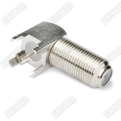 F-Type Jack Female Thru Hole Right Angle PCB Mount long version RF Connector New