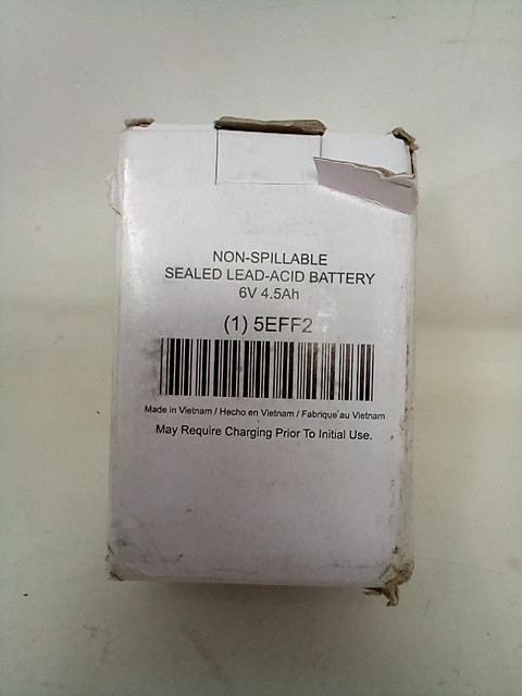 Non-Spillable Lead-Acid Battery 6V – 4.5Ah