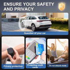 Small Versatile Faraday Box with Carbon Fiber Pouch – Blocks Keyless Signals