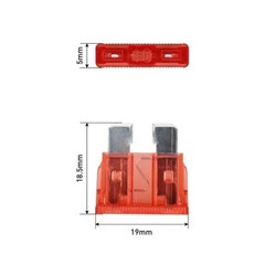 100pcs/Set Car Auto Standard/Medium Blade Fuse 2A~35A Assorted Set w/Puller Kit