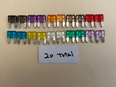 MINI MICRO BLADE FUSES 2 EA 2 / 3 / 5 / 7.5 / 10 / 15 / 20 / 25 / 30 / 35 (20 )