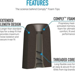 NuForce & ISOtunes PRO Memory Foam Tips | Superior Comfort