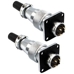 1/2/4Pc WS16 4Pin Panel Mount Electrical Wire Connector,Aviation Plug and Socket
