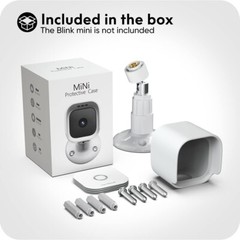 Blink Mini Wall Mount Bracket with Protective Case，Weather Proof 360 Degree P…
