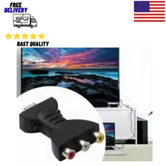 HDMI to 3 RCA AV Cable Adapter Audio Video Composite Converter HDTV DVD TV