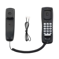 US Desktop Corded Landline Phone Fixed Telephone Wall Mountable for Home Office