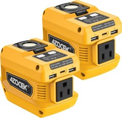 220W Power Inverters 2-Pack，DC 20V to 110V AC Compatible with Dewalt 20V Battery