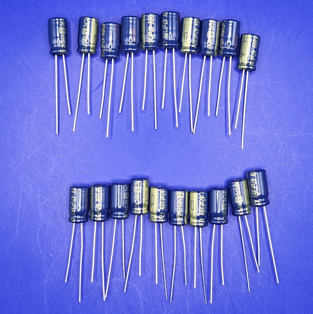 20 Panasonic FC 47uF 35V 35VDC Capacitors Sub 4 UPW & UPM FASTEST FREE SHIPPING