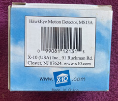 X-10 Powerhouse Hawkeye Motion Detector MS13A 