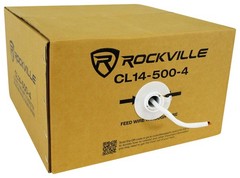 Rockville CL14-500-4 CL2 Rated 14 AWG 500′ 4 Conductor Speaker Wire In Ceiling