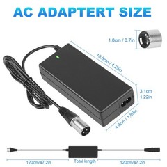 24V 2A/5A XLR Charger for ActiveCare Catalina Wheelchair Rascal