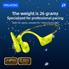 X34 Bone Conduction Swimming Earphones Silicone Head 32GB Memory IPX8 Waterproof
