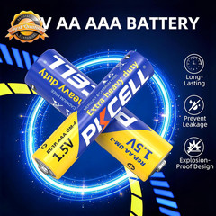 48 Pack AA AAA Batteries Combo 24 Double A 24 Triple A 1.5V Carbon Zinc