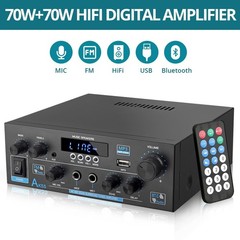 Home Audio Amplifier Bluetooth 5.0 Stereo Receiver Max 450W Power Amplifier AK55