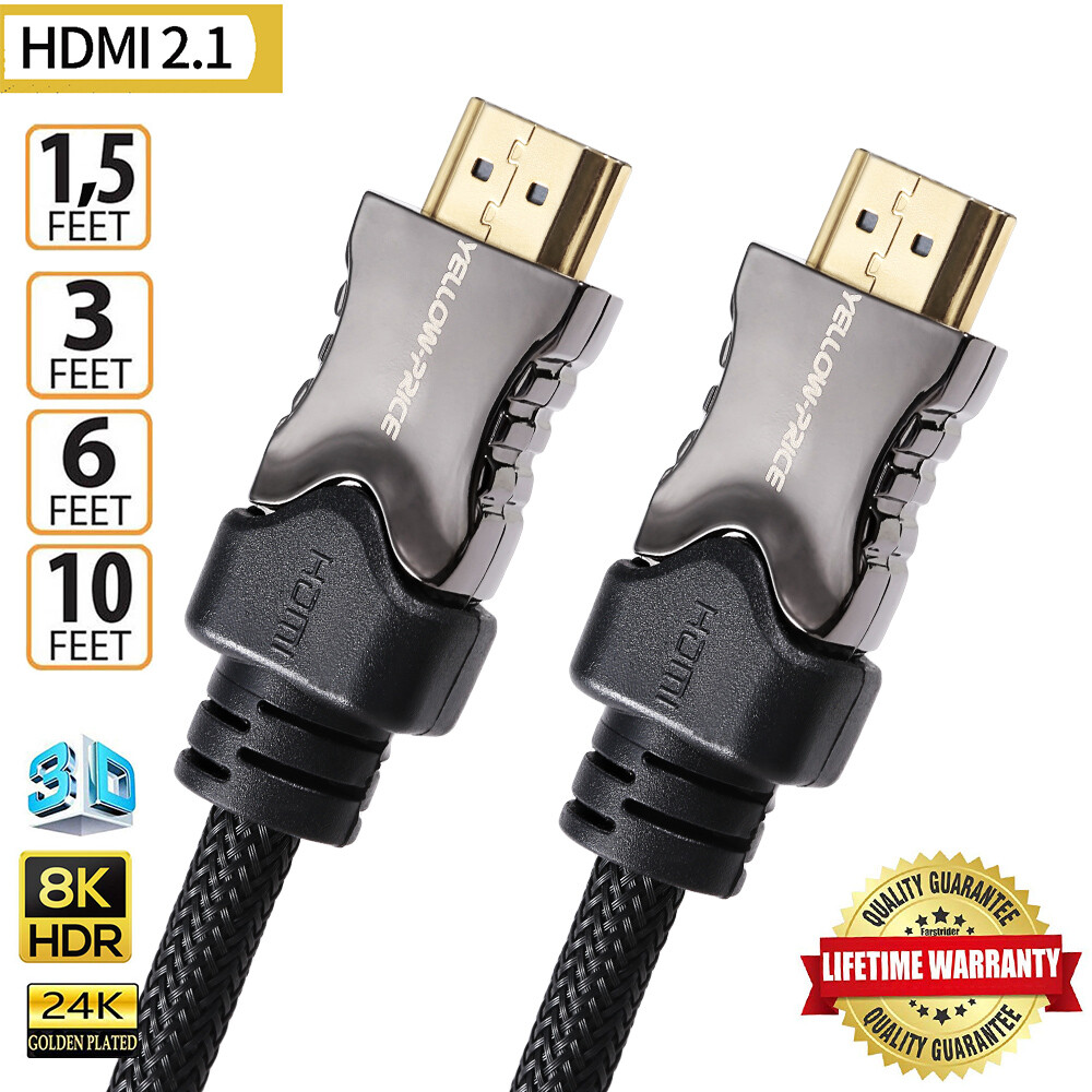 2.1 HDMI Cable Compatible with PS5 PS4 PS3 Gaming 8K TV ect. 7680p*4320p @60Hz