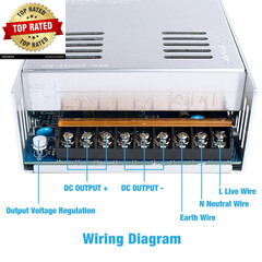 12V 50A 600W Universal Power Supply AC 110V/220V to DC 12V Regulated Switching P