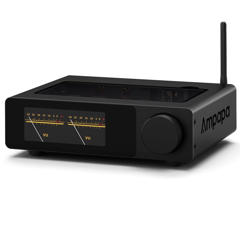 Ampapa 2 Channel Bluetooth Amp: HiFi 300W x2 Stereo Amplifier with BT 5.2 | H…