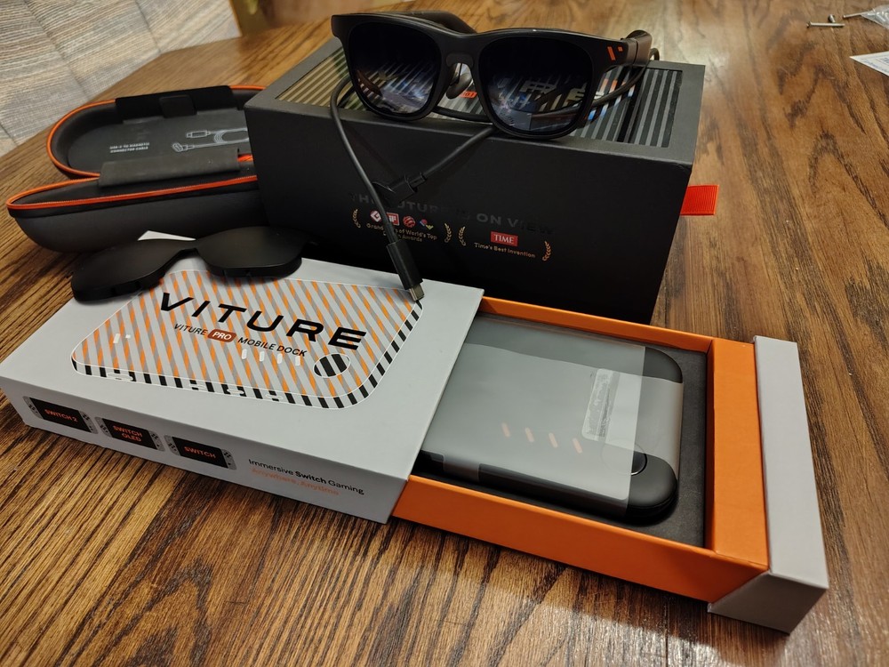 Viture Pro XR Glasses with Mobile Dock