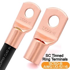 40ft 0 Gauge Wire Copper Clad Aluminum1/0 Battery Cable20pcs Lugs Terminal Conne