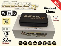 MAXTV GOLD PRO 5G 4K Quad Core 64 Bit ANDROID 9.1 (2023) UPDATED ,MORE POWERFUL