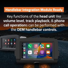 Power Acoustik HD-14KIT Harley Davidson 7 Inch Apple CarPlay Android Plug + Play