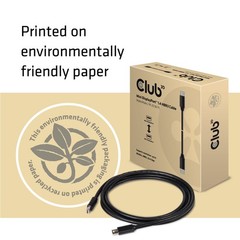 Club3d Cac1164 Mini Displayport To Mini Displayport 1.4/hbr3 Cable Male/hdr Supp