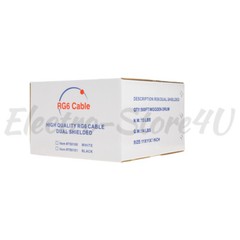 RG6 Coaxial Cable Dual Shield Direct Burial Bulk 18AWG Coax Wire Satellite