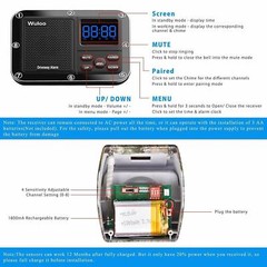 Wuloo Wireless Driveway Alarm 500Meter Long Range Outdoor Motion Detector Sensor