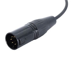New Black Aviation Headset GA Dual Plugs to for Airbus 5 Pin XLR Headset Adapter