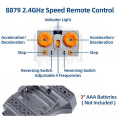 9in1 Technics Motor Kit, Power Function, the Set Contains M/L/XL Motors, AA B…