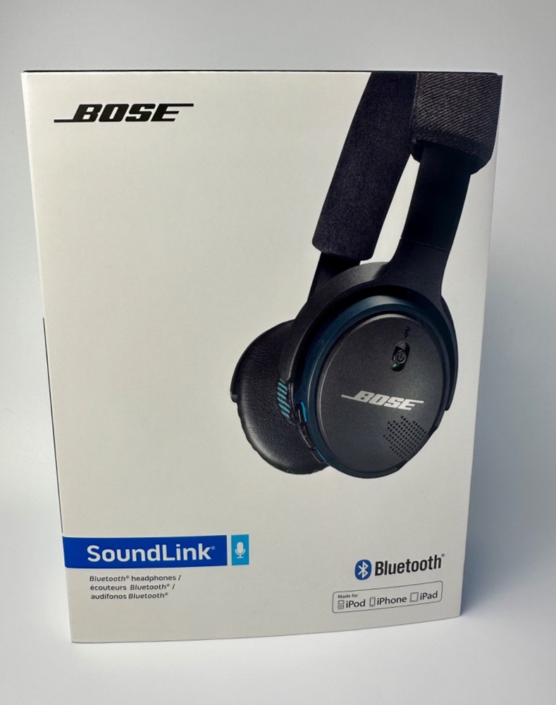 Bose SoundLink 714675-0010 OE Headphones Bluetooth Wireless Headsets Black/Blue.