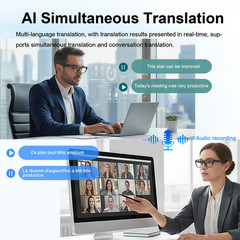 AI Smart Glasses with 8MP Camera for 2K Video Recording & Photochromic Lenses
