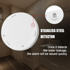 Water Leak Alarm Sensor, Battery Operated Leak Alert, 90Db Water Detector F
