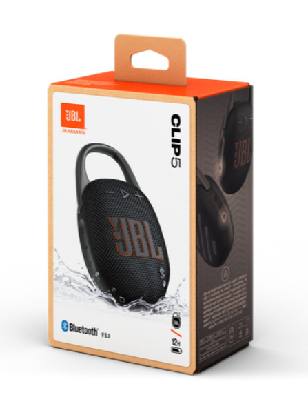 JBL Clip 5 NEW Portable Mini Bluetooth Speaker Black, 10H Battery, V5.1