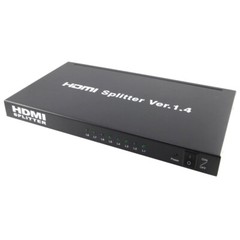 US 8 Port 1080P HD HDMI Splitter W/ Power Adapter HDTV Bluray Xbox PS3