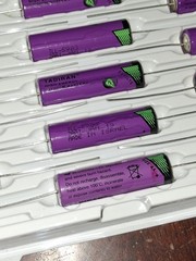 LOT 25: Tadiran TLL-5903/P AA 3.6v Lithium 30 Year Life Battery Axial Wire Leads